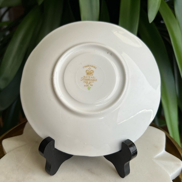 Vintage Royal Standard Charmaine Teacup + Saucer Set Bone China Made in England - Picture 14 of 15